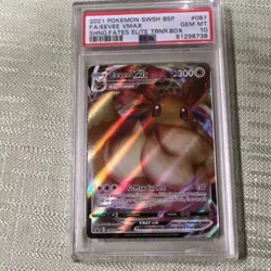 Pokemon Eevee VMAX SWSH087 Shining Fates Elite Trainer Box Promo Holo PSA 10 - Image 1
