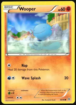 Wooper 38/98 Common Ancient Origins Pokemon Near Mint - Image 1