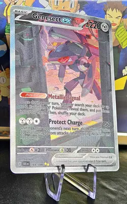 🔥 PSA❓Pokemon TCG NM Genesect Ex 169/086 Black Bolt Special Illustration Rare - Image 2