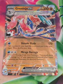 Pokemon TCG Prize Pack Stamped Geninja EX 106/167 NM - Image 1