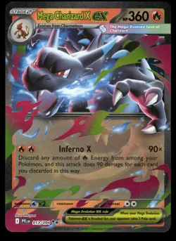 Mega Charizard X ex 013/094 Double Rare Phantasmal Flames Pokemon Near Mint - Image 1