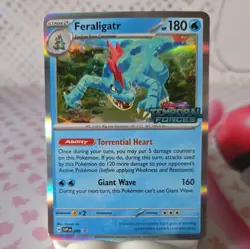 Pokemon TCG - Feraligatr SVP 089 -Black Star Promos - Temporal Forces Stamped - Image 1