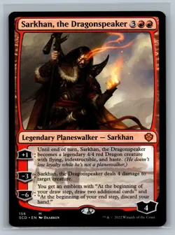 Magic MTG Starter Commander Decks Sarkhan, the Dragonspeaker #156 TCG CCG - Image 1
