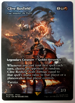 Clive Rosfield 0059 ~ **Showcase** Rare MTG Final Fantasy Mint - Image 1