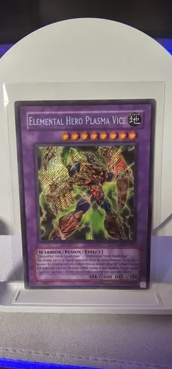 Yugioh - Elemental Hero Plasma Vice GLAS-EN037 Secret Rare Nm - Image 1