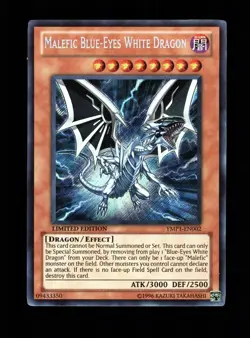 YU-GI-OH! MALEFIC BLUE-EYES WHITE DRAGON YMP1-EN002 LIMITED EDITION SECRET RARE - Image 1