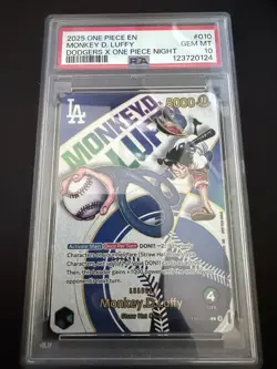 Monkey.D.Luffy (010) (Dodgers x ONE PIECE) EB02-010 One Piece Promotion Cards... - Image 1