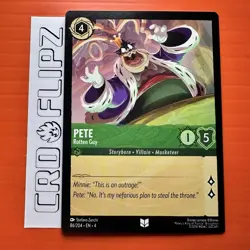 Pete - Rotten Guy - 86/204 - Non Foil NM-Mint Disney Lorcana Ursula's Return - Image 1