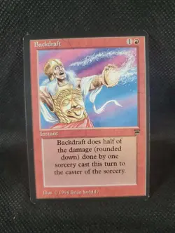 MTG Backdraft English NM Legends Magic The Gathering MTG See Detailed Pics - Image 1