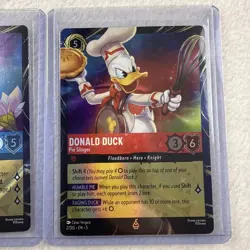 Disney Lorcana Festival of the Arts Rapunzel Donald Duck EPCOT Promo Set Sleeves - Image 3