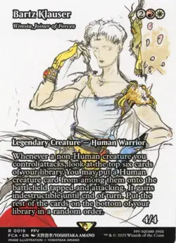 Bartz Klauser 0019 ~ **Showcase** Rare MTG Final Fantasy Mint - Image 1