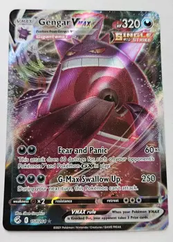 Pokemon Card - Gengar VMAX Fusion Strike 157/264 Holo Rare VMAX 2021 - Image 1