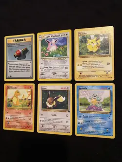 Original Vintage WOTC 1999 Pokemon Cards 1999 Starters Jungle PLAYED - Image 1