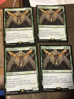 MTG - 4 x Hornet Queen - Playset - Lord of the Rings - LOTR - NM + tokens - Image 1