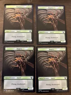 MTG - 4 x Hornet Queen - Playset - Lord of the Rings - LOTR - NM + tokens - Image 3