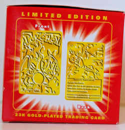 1999 Pokemon Charizard 23K Gold Plated Trading Card Sealed New in Box NIB - Image 5