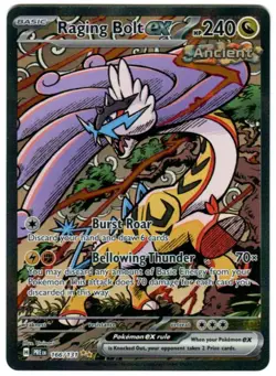 Pokemon TCG Raging Bolt EX 166/131 Prismatic Evolutions SIR NM - Image 1