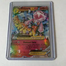 Pokemon M Diancie EX XY44 Promo Holo Mega Card Diamond Force XY Set - Image 1