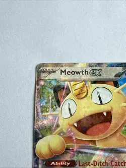 Pokemon TCG Meowth ex Full Art Holo 062/088 170 HP English Basic - Image 5