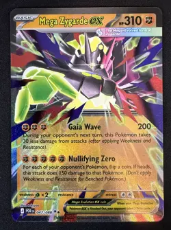 Mega Zygarde ex 047/088 ME03: Perfect Order Double Rare Pokemon NM - Image 1