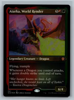 Magic MTG Starter Commander Decks Atarka, World Render (Foil Etched) #001 TCG - Image 1