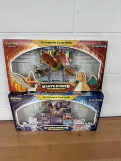 Opened Pokemon Kanto Power Collection Dragonite Mewtwo W Promo - Image 1