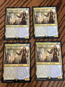 MTG - 4x Elrond of the White Council Commander: The Lord of the Rings - NM Magic - Image 1