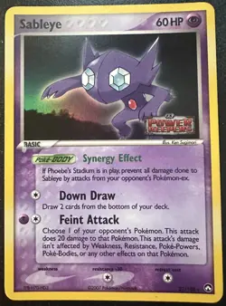 Sableye 22/108 Rare Reverse Holo Stamped Power Keepers Pokemon Card LP - Image 1
