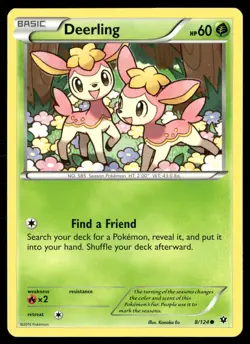 Deerling 8/124 Common Fates Collide Pokemon Lightly Played - Image 1
