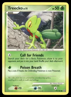 Treecko 79/100 Common Stormfront Pokemon Lightly Played - Image 1