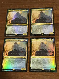 MTG - 4x Gandalf, Westward Voyager - Foil - NM - LOTR Commander - Image 1