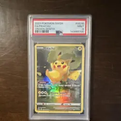 The Pokemon Company Pikachu Ultra Rare Full Art Holo PSA 9 Crown Zenith GG30 - Image 1