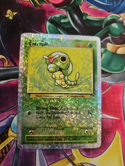 Pokemon TCG Caterpillar (69/110) Reverse Holo Card Legendary Col (Damaged) - Image 1