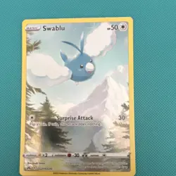 Pokemon Swablu GG27/GG70 Crown Zenith Galarian Gallery Holo Ultra Rare 50 HP - Image 1