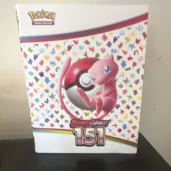 Pokemon TCG Scarlet & Violet 151 9-Pocket Binder Mew Multicolor Elastic Strap - Image 1