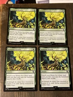 MTG - 4 x Rampant Growth - Playset - Lord of the Rings - LOTR - Near Mint NM - Image 1