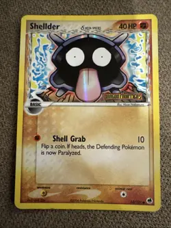 Shellder (Delta Species) 63/101 EX Dragon Frontiers Reverse Holo Stamped - Image 1