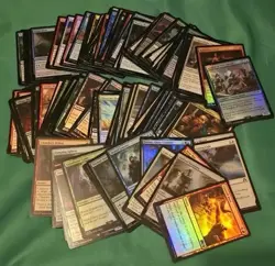 150 MTG Assorted Foils Common and Uncommon Magic The Gathering - Image 1