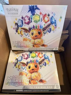 LOT OF 2 Pokemon TCG Prismatic Evolutions ETB FACTORY SEALED & NEW - Image 1
