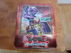 VTG Yu-gi-oh! 1996 Vintage Collectable Tin & Lid Dark Magician Empty - Image 1