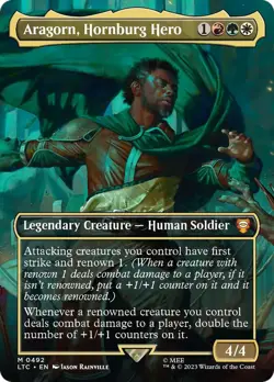MTG Aragorn, Hornburg Hero (Borderless) [The Lord of the Rings: Tales of Middle- - Image 1