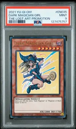 Yu-Gi-Oh! Dark Magician Girl LART-EN019 Limited Edition PSA 9 Yugioh - Image 1