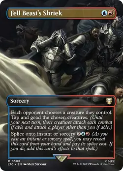 MTG Fell Beast's Shriek (Borderless) [The Lord of the Rings: Tales of M - Image 1