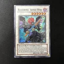 yugioh Blackwing Armed Wing RGBT-EN041 1st Edition Super Rare near mint - Image 1