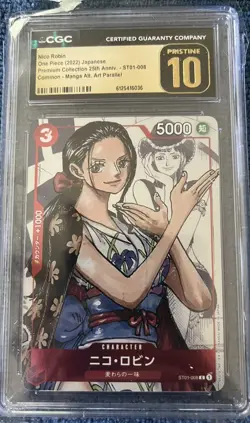 Nico Robin One Piece Manga Promo #ST01-008 25th Anniversary CGC 10 Pristine - Image 1