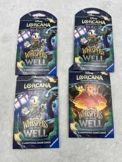 Disney Lorcana - Whispers in The Well Booster Packs TCG Factory Pack Of 4 - Image 1