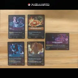 5Pcs Whispers in The Well Elsa Scar Zeus Disney Lorcana Foil Rare PROMO Cards - Image 1
