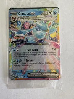 Glaceon ex 026/131 Prismatic Evolutions Stamped Promo Pokemon Card SEALED - Image 4