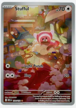 Stufful 154/132 Mega Evolution Illustration Rare Pokemon Card - Image 1
