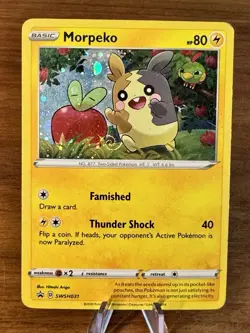 Morpeko SWSH031 SWSH: Sword & Shield Pokemon Card English Holo Black Star Promo - Image 1